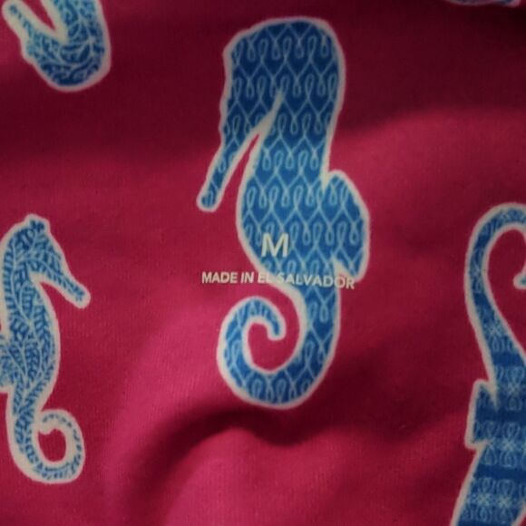 Crown & Ivy pink blue seahorse leggings - Picture 4 of 6